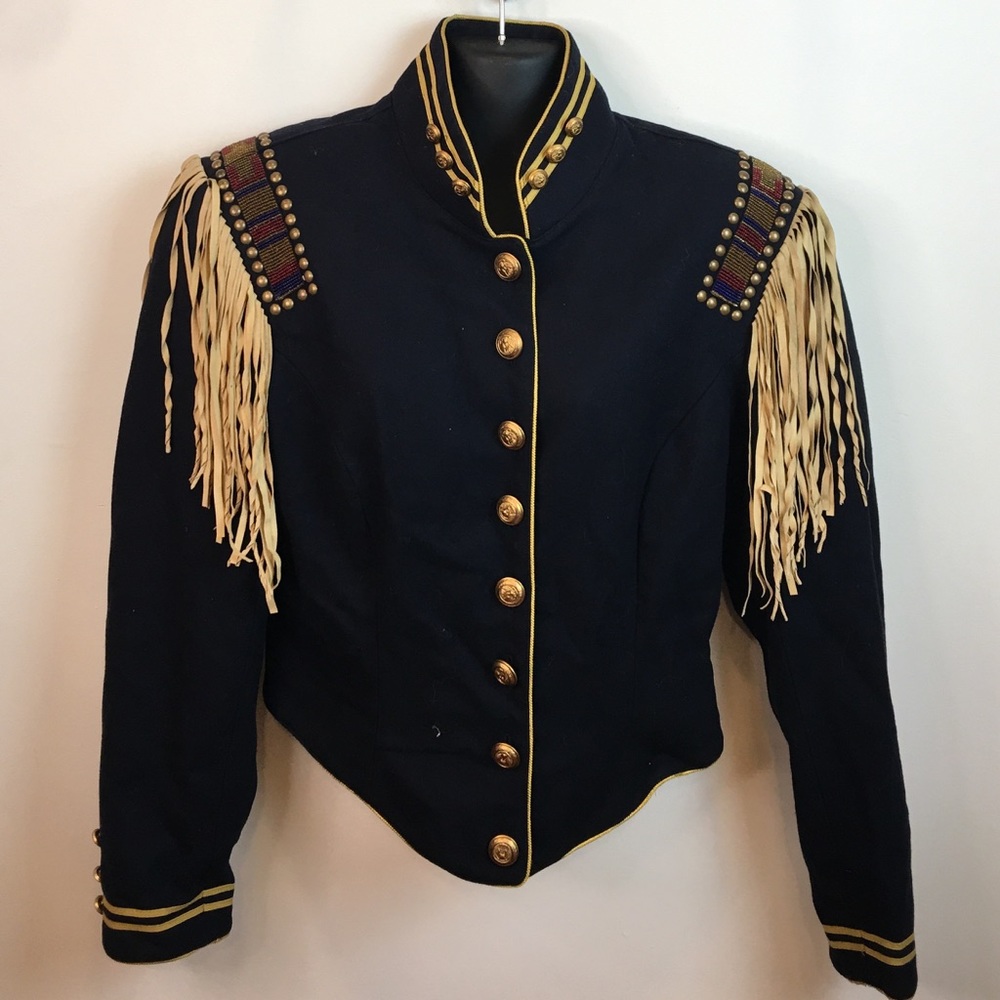 DD Ranchwear Vintage Military Fringe Jacket